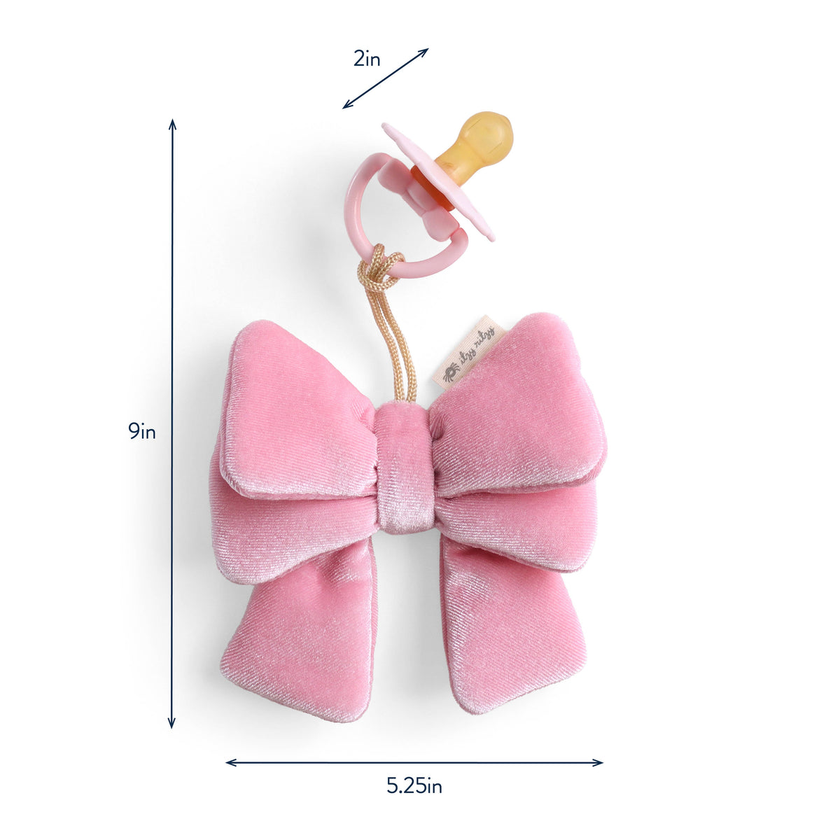 *NEW OPTIONS* Bitzy Pal Natural Rubber Pacifier & Plush: Bear
