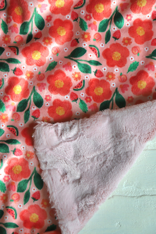 Pink Fruity Floral Lovey