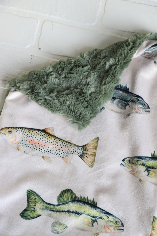 Fish XL Lovey Blanket (larger size)