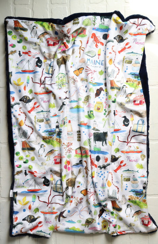 Maine Summertime XL Lovey Blanket (larger size)