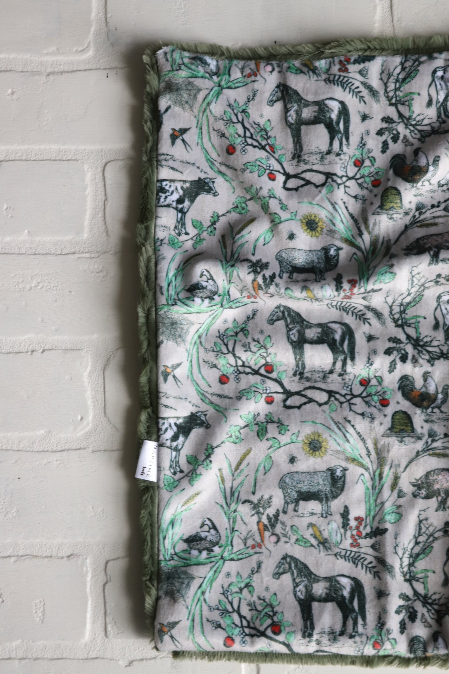 Farm Toile Lovey Blanket