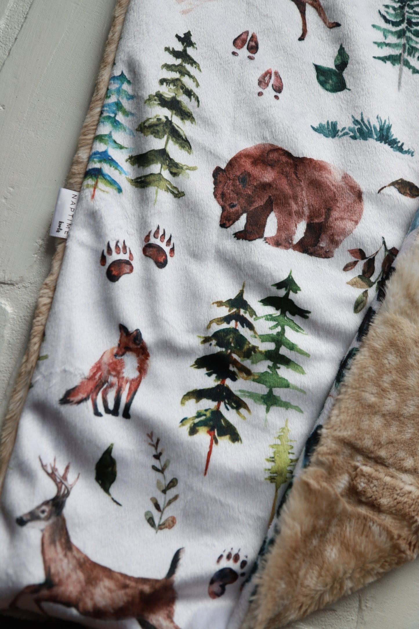 Ridge Woodland Animals XL Lovey Blanket (larger size)