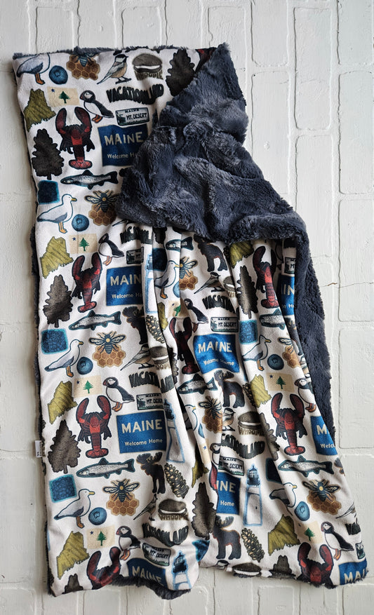 MAINE Welcome Home XL Lovey Blanket (larger size)