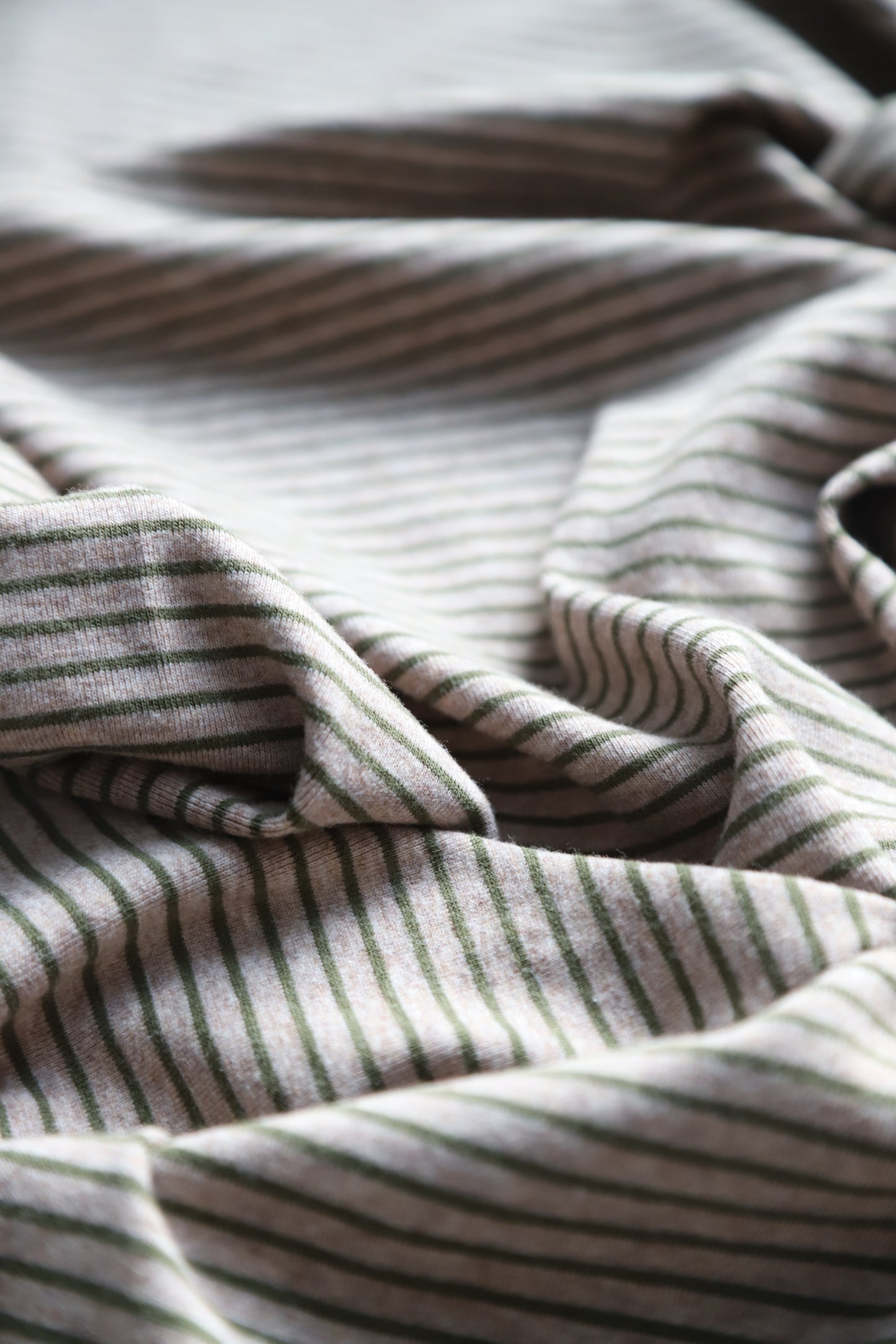 Taupe Stripe Hat/Swaddle Set