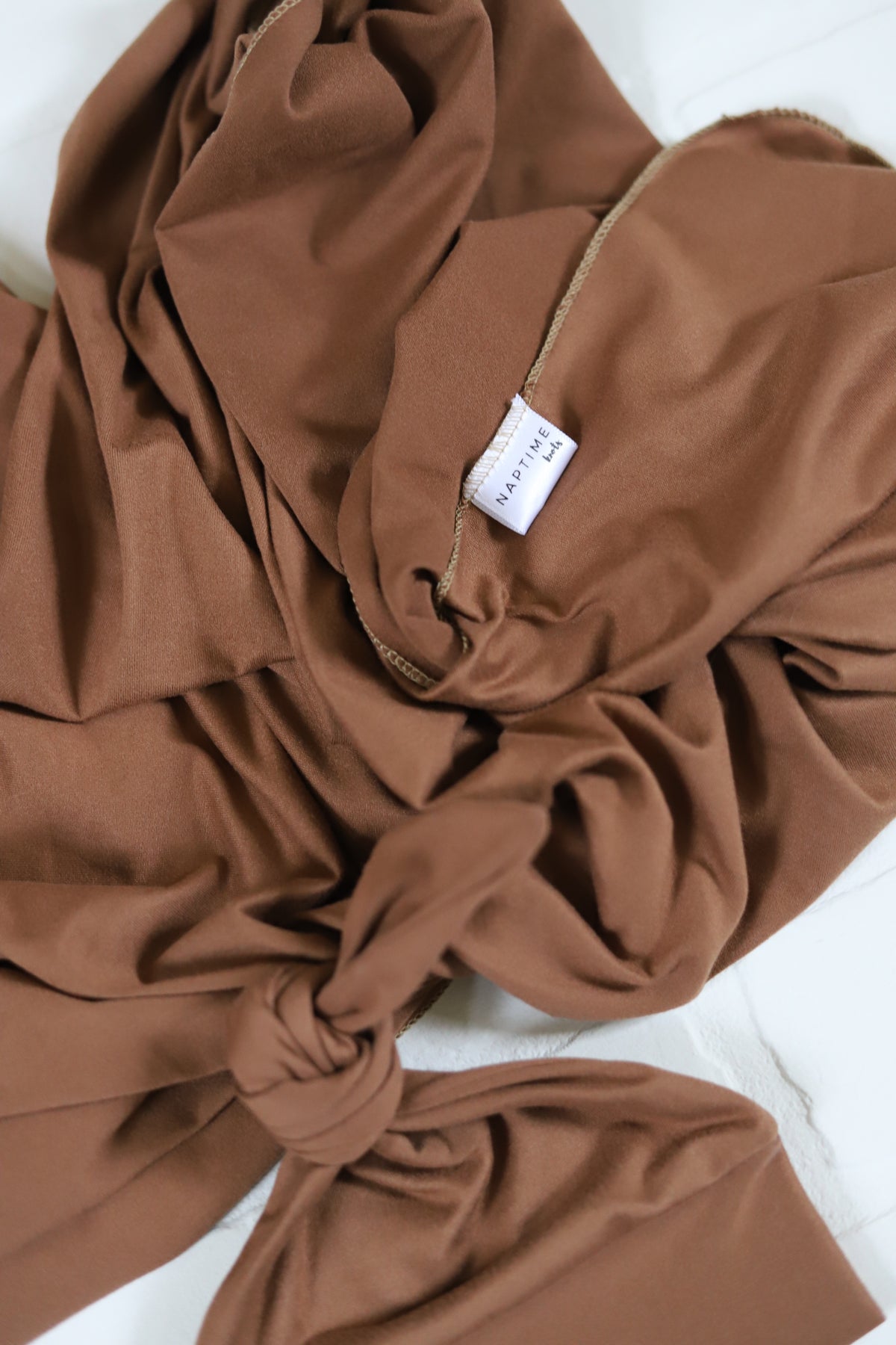Mocha Brown Newborn Hat/Swaddle Set