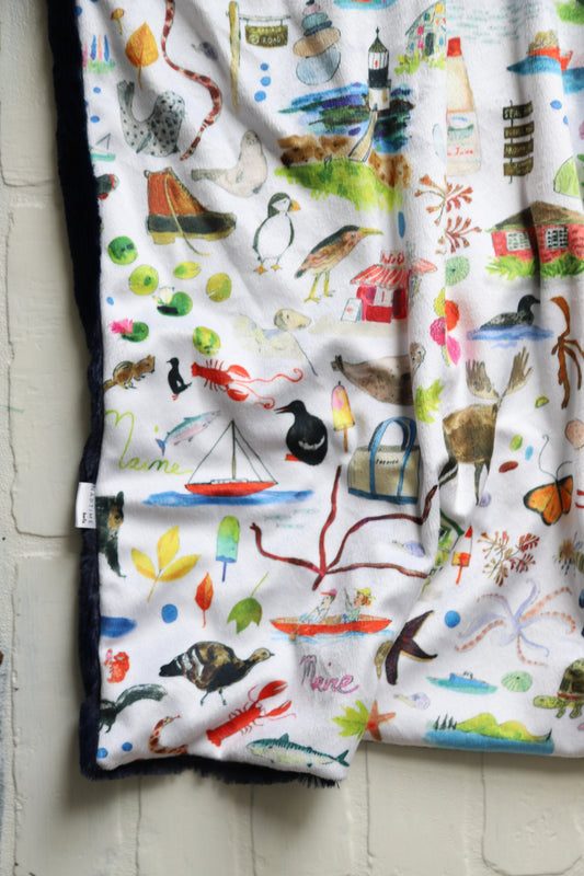 Maine Summertime XL Lovey Blanket (larger size)