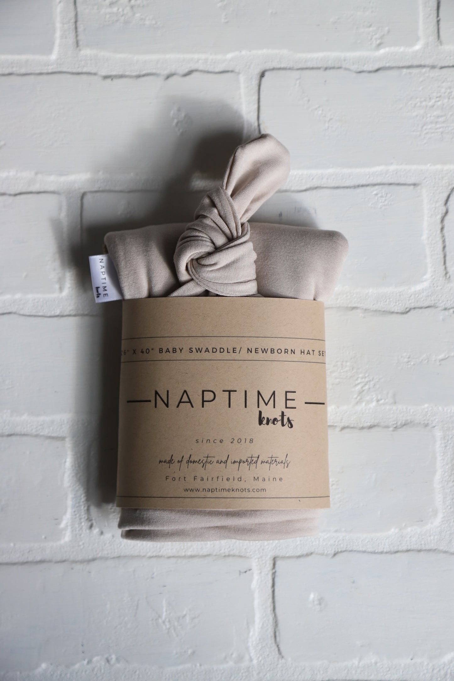 Light Mushroom Bamboo Hat/Swaddle Set