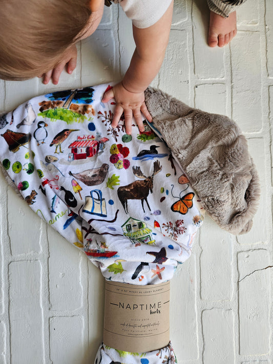 Maine Summertime XL Lovey Blanket (larger size)