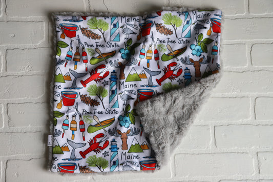 MAINE Icons Lovey Blanket