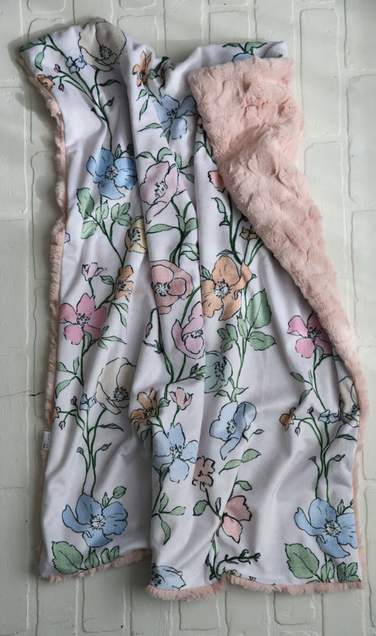 Pink Taylor Floral XL Lovey (bigger size)