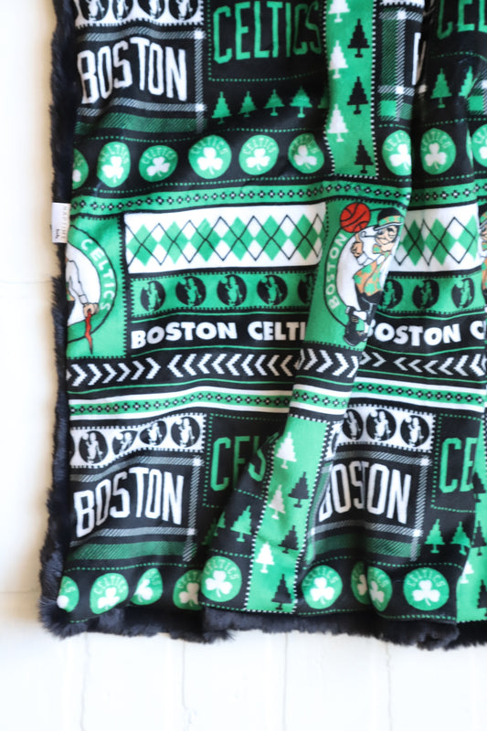 Boston Celtics XL Lovey Blanket (larger size)