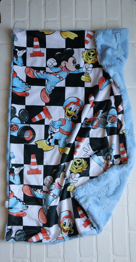 Mickey Mouse Roadsters XL Lovey Blanket (larger size)