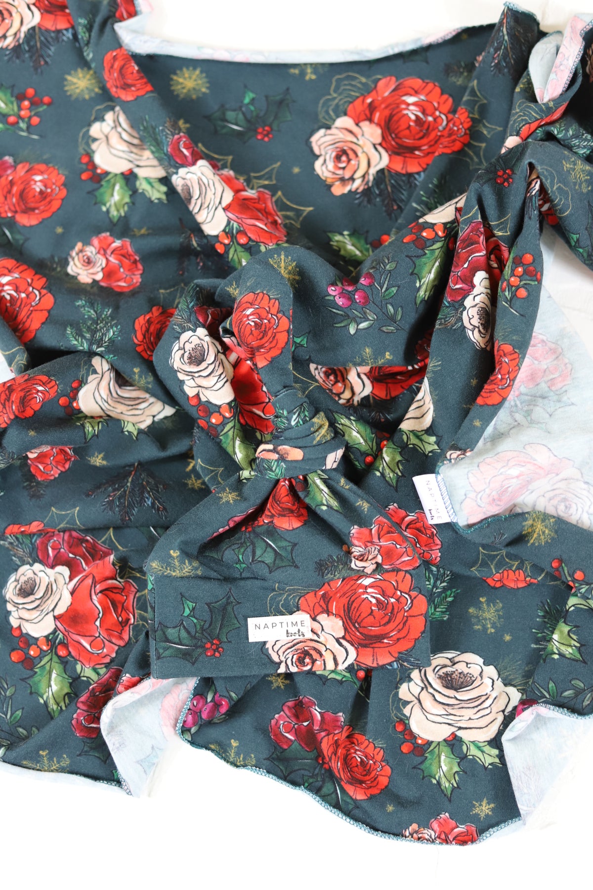 Holly Floral Hat/Swaddle Set