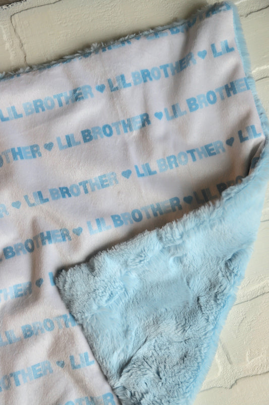 Lil Brother Blue Lovey Blanket