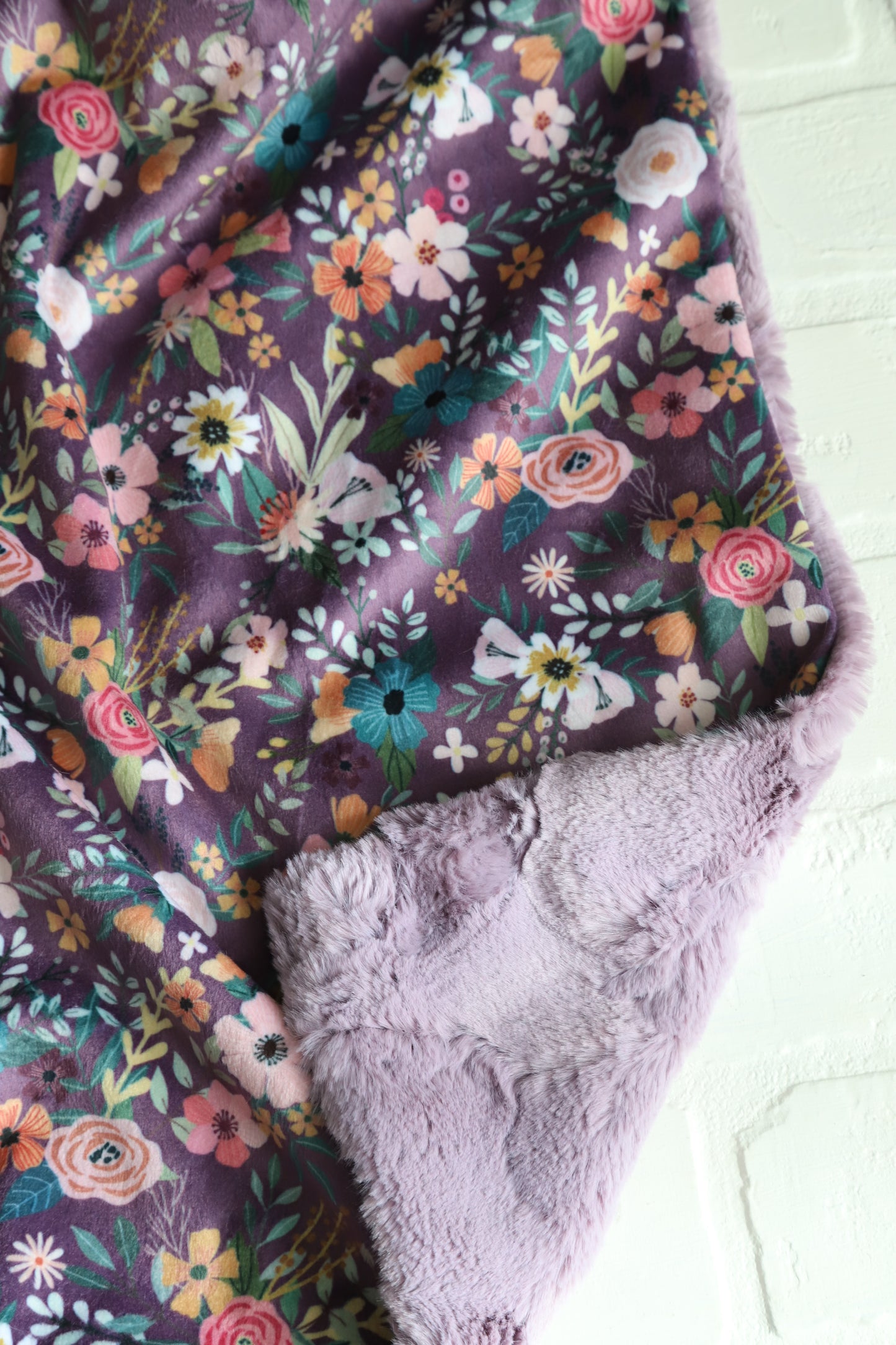 Purple Meadow Floral Lovey