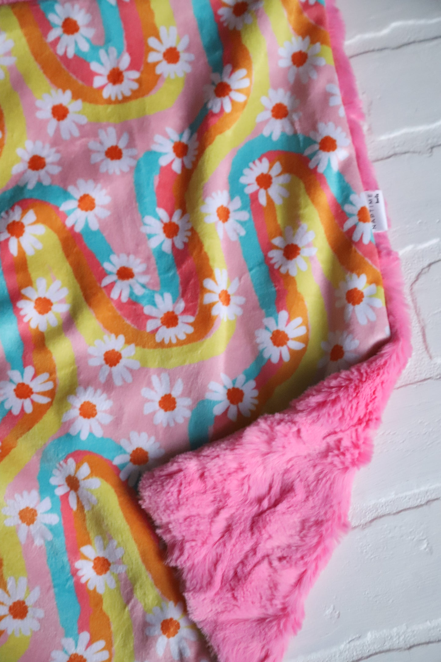 Groovy Flower Child Lovey Blanket