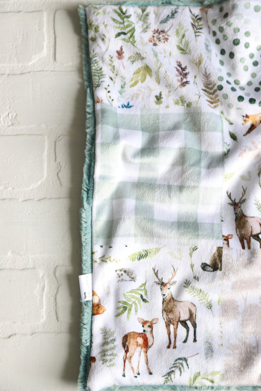 Woodland Quilt Lovey Blanket