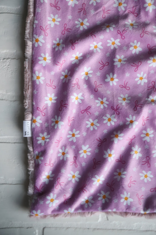 Purple Dasies Lovey Blanket