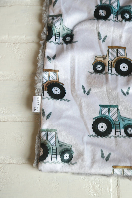 Grey Tractors Lovey Blanket