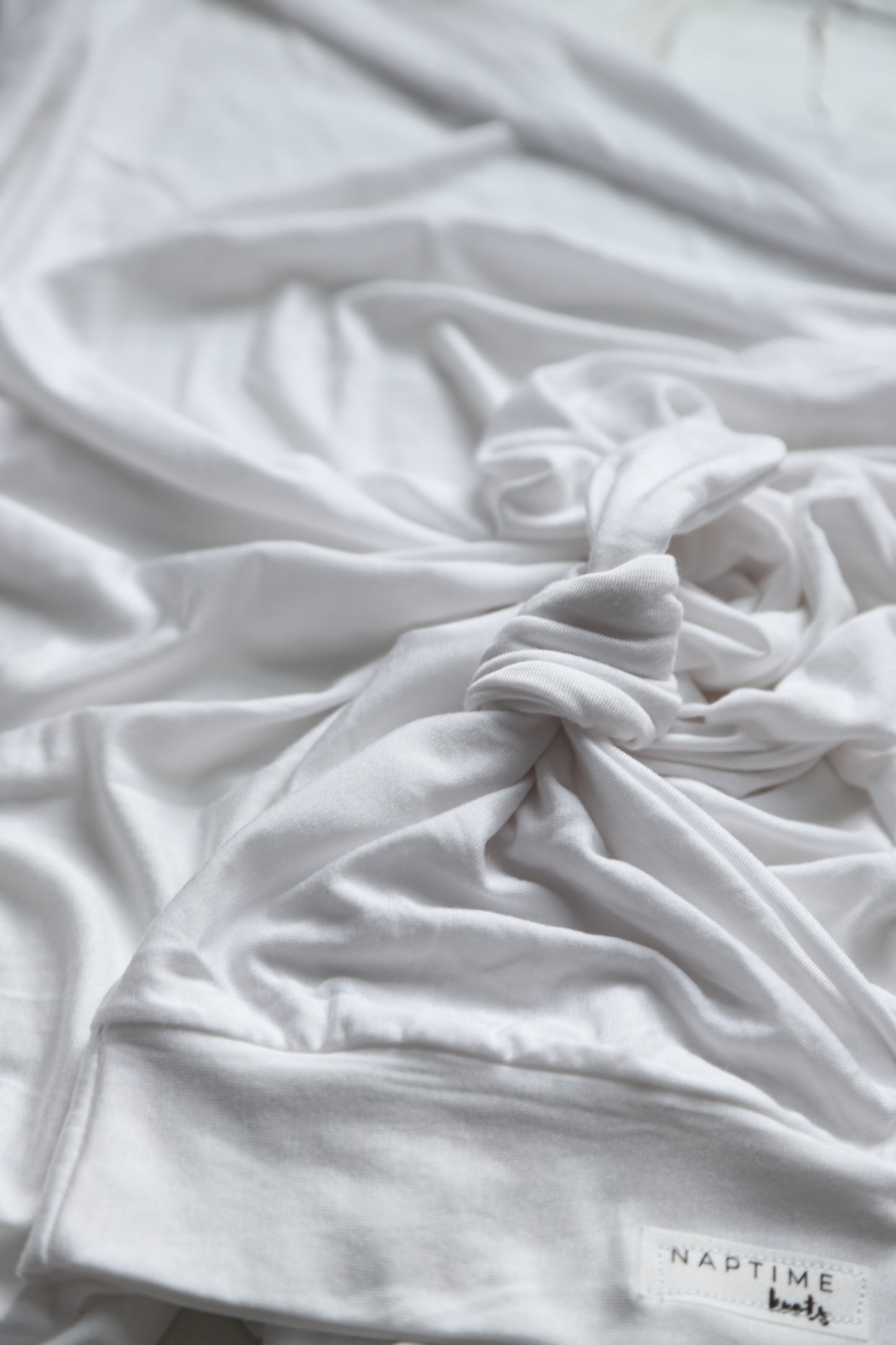 Pure White Hat/Swaddle Set