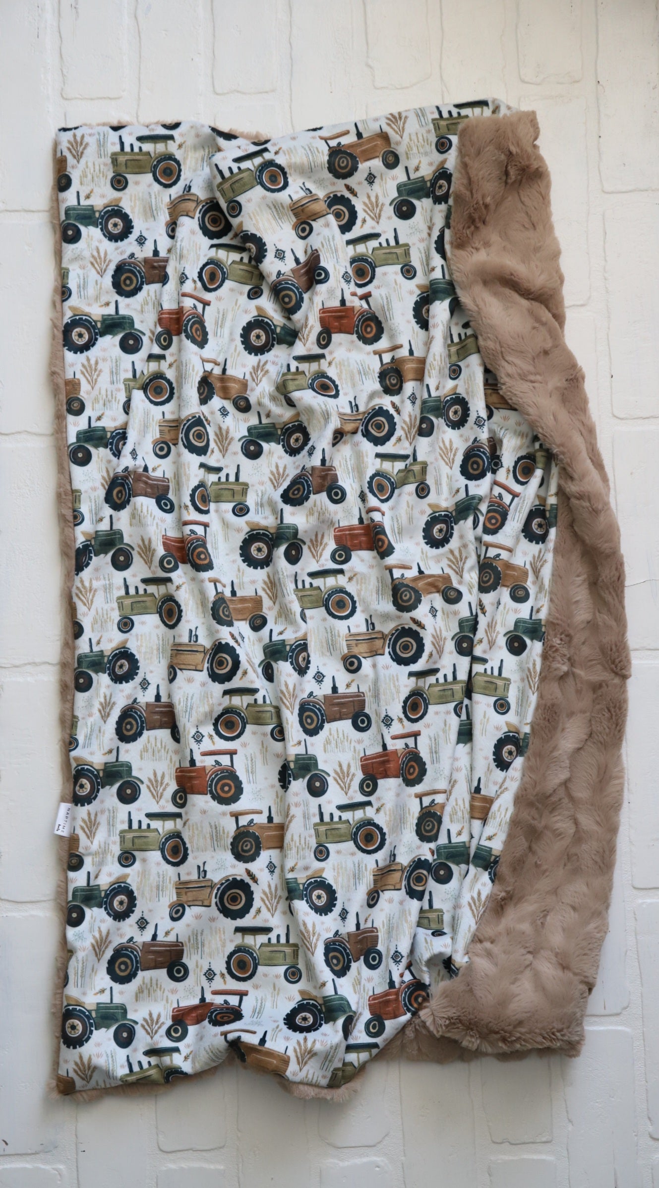 Rustic Tractors XL Lovey Blanket (larger size)