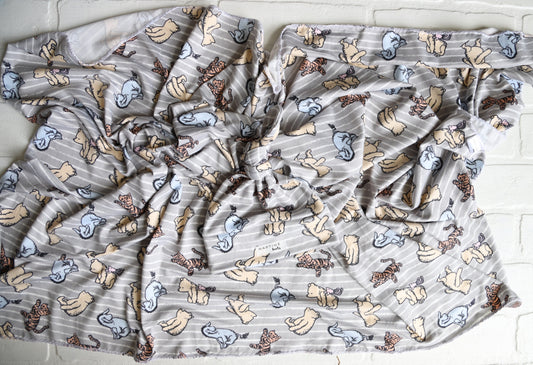 Winnie the Pooh Swaddle and Newborn Hat Set