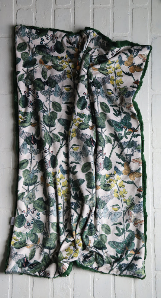 Autumn in the Butterfly Garden XL Lovey Blanket (larger size)