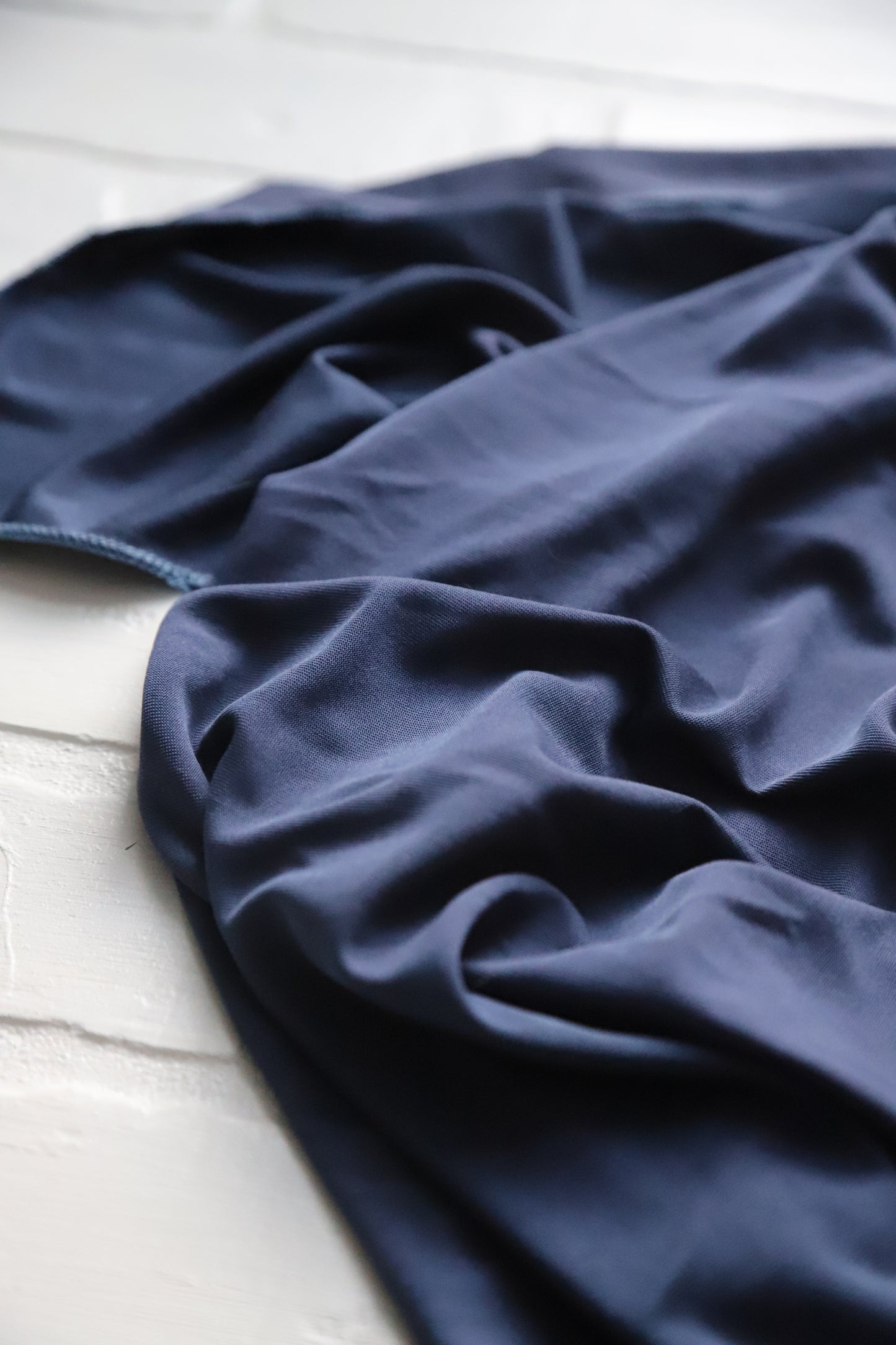 Solid Denim Blue Hat/Swaddle Set