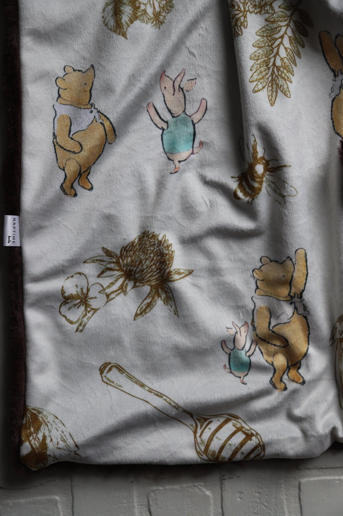 Pooh Bear Honey XL Lovey Blanket (larger size)