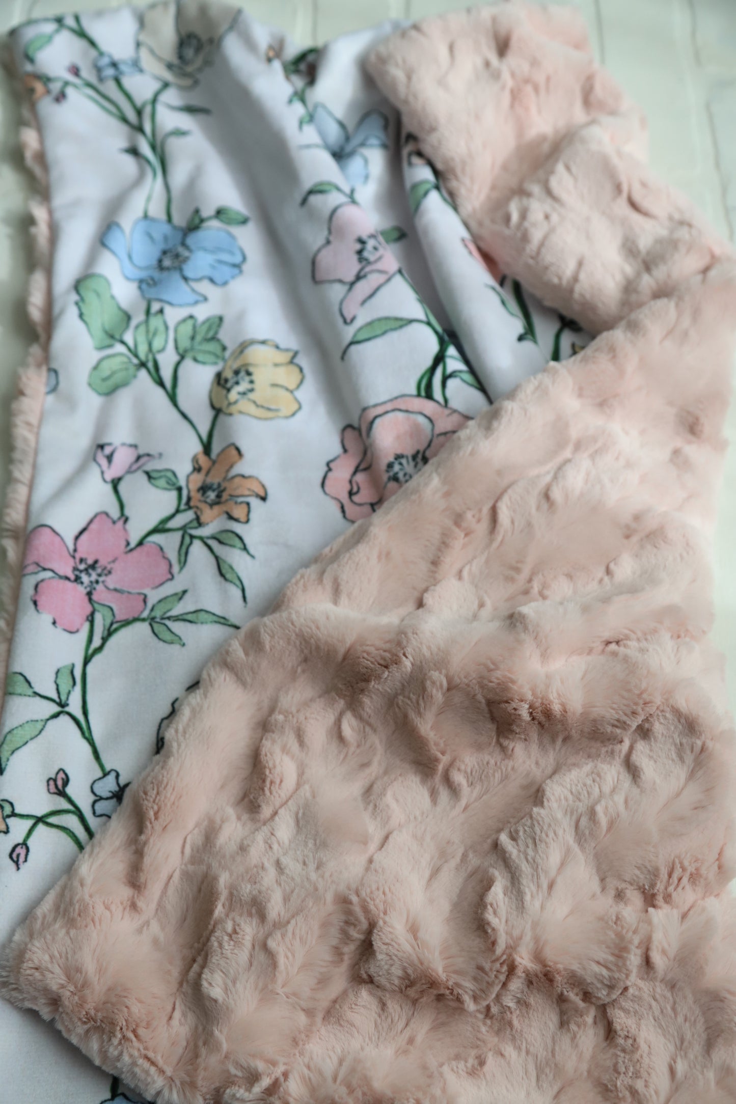 Pink Taylor Floral XL Lovey (bigger size)