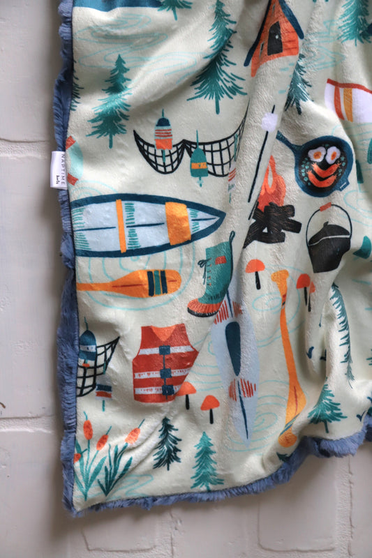 Camping XL Lovey Blanket (larger size)