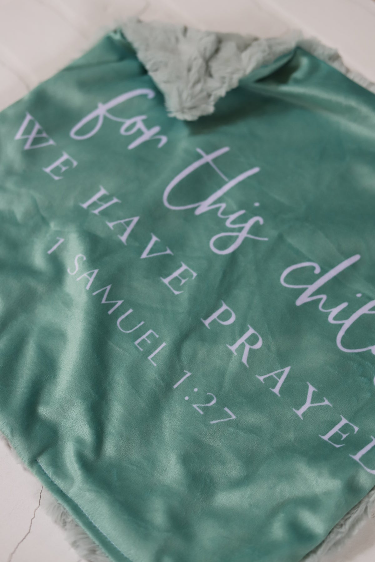 For This Child We Have Prayed Lovey Blanket