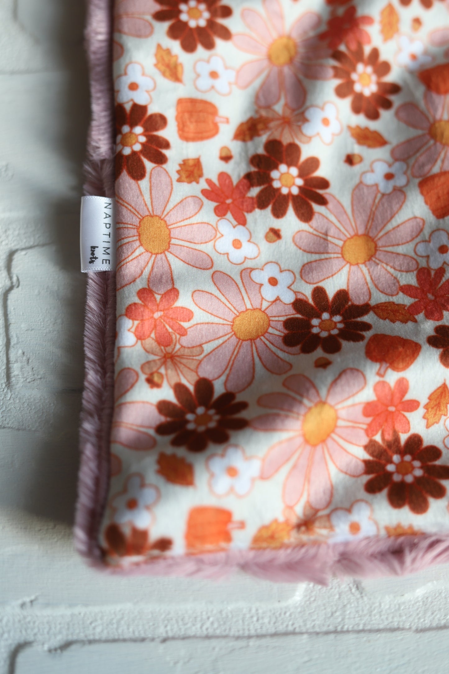 Fall Daisies Lovey Blanket