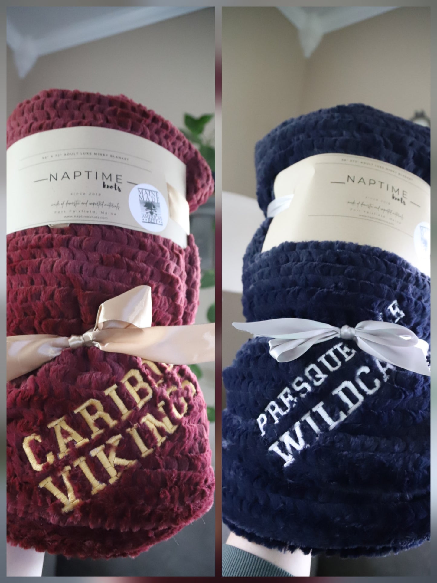 VIKING + WILDCATS Adult Double Sided Minky Blankets