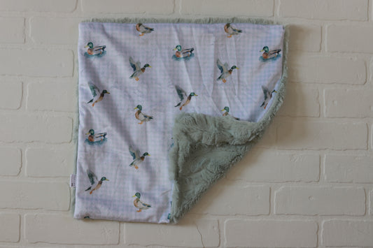 Ducks Gingham Lovey Blanket