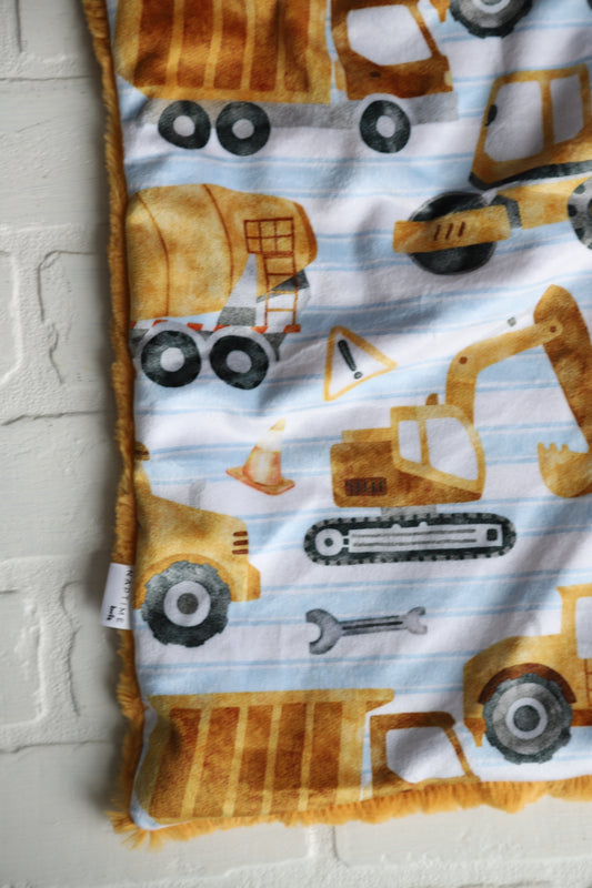 Construction Stripe Lovey Blanket