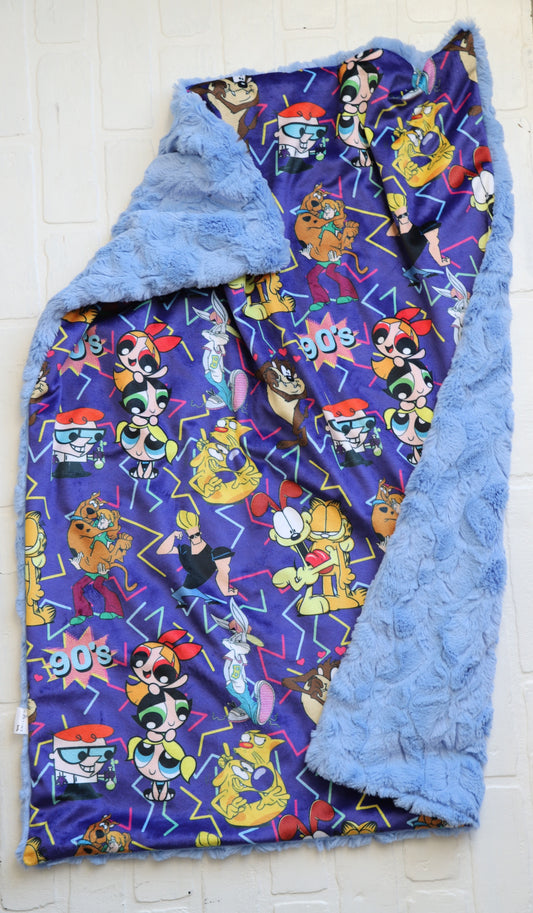 90's Cartoon XL Lovey Blanket (larger size)