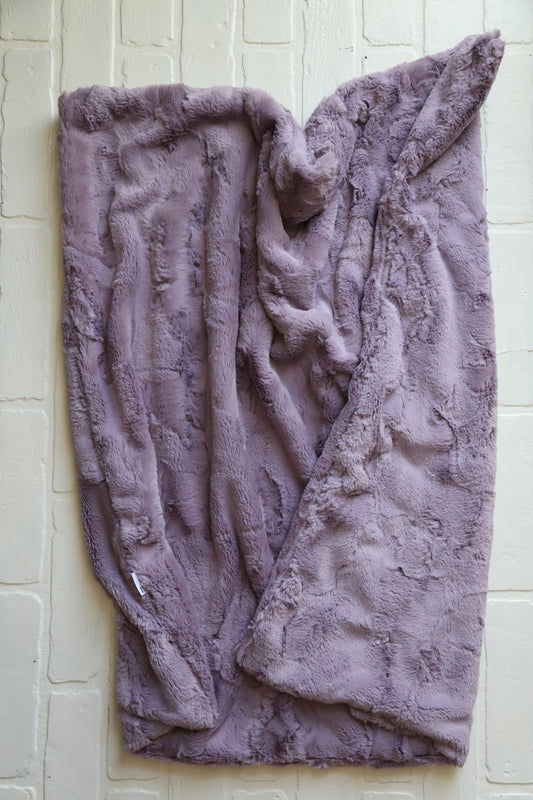 Double Sided Elderberry XL Lovey Blanket (larger size)
