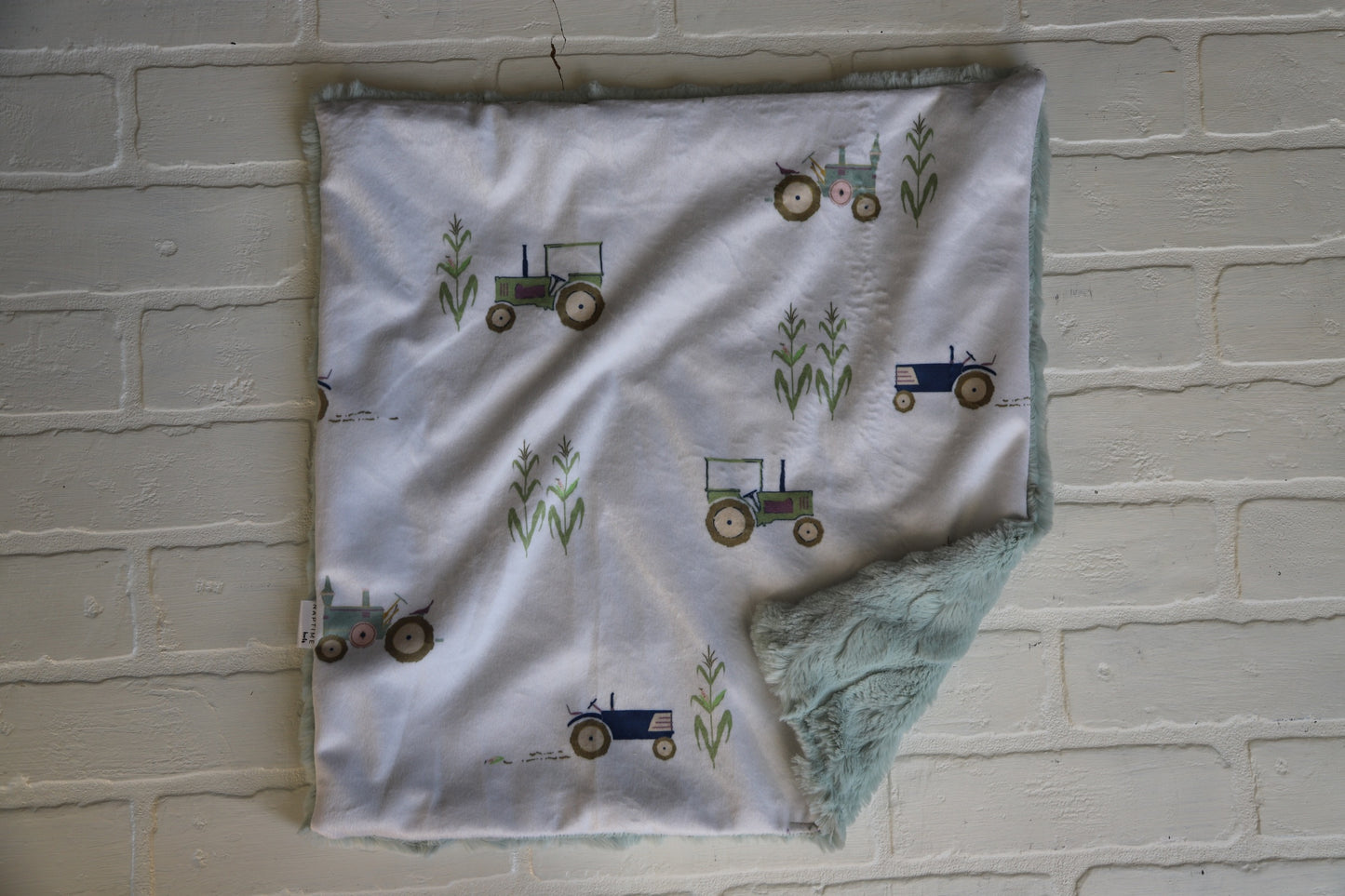 Simple Tractors Lovey Blanket
