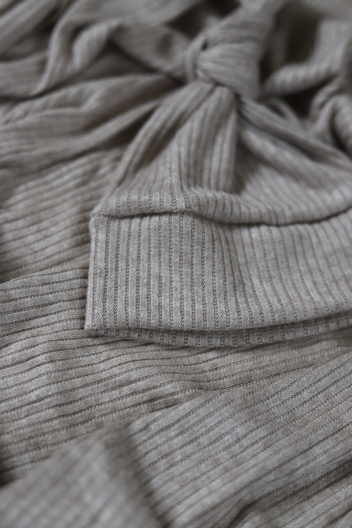 Carmel Sweater Rib Knit Hat/Swaddle Set