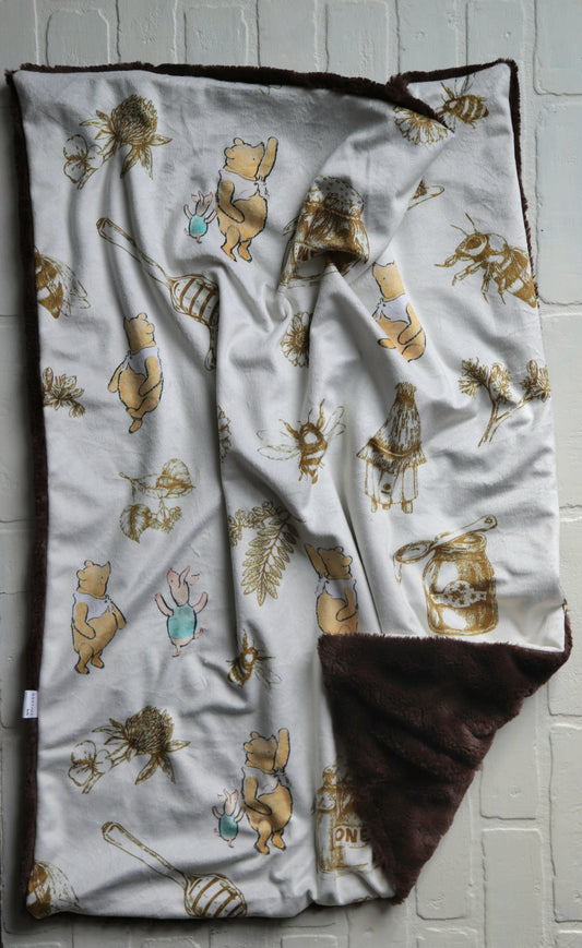 Pooh Bear Honey XL Lovey Blanket (larger size)