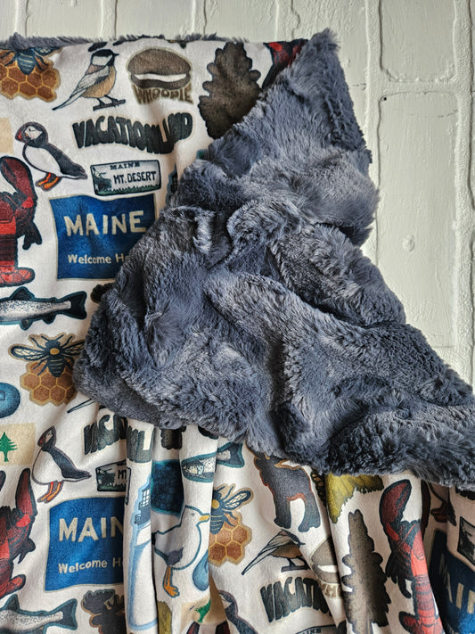 MAINE Welcome Home XL Lovey Blanket (larger size)