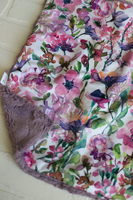 Purple Meadow Floral Lovey