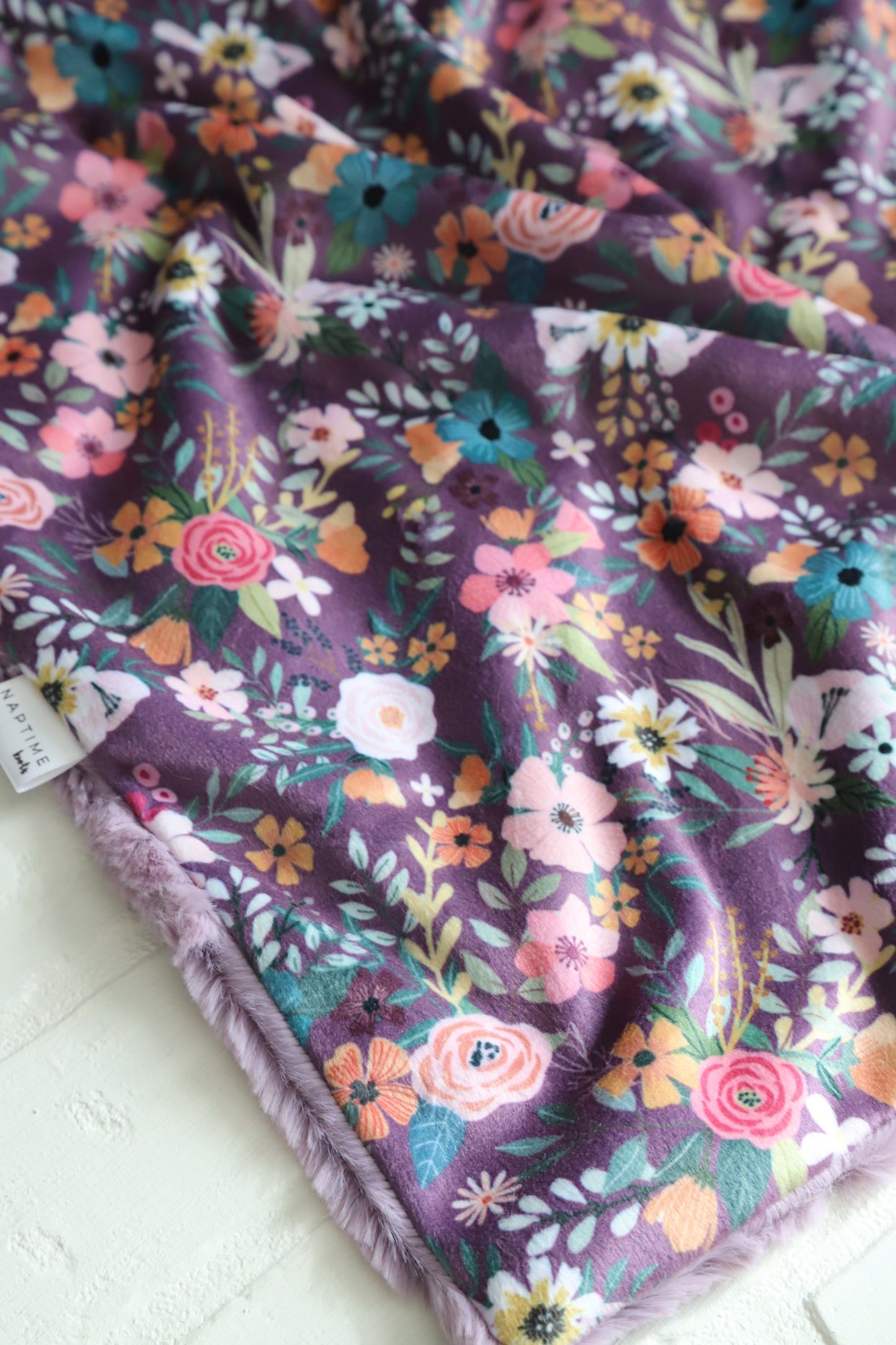 Purple Meadow Floral Lovey