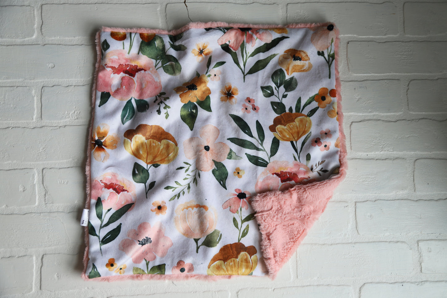 Coral Floral Lovey