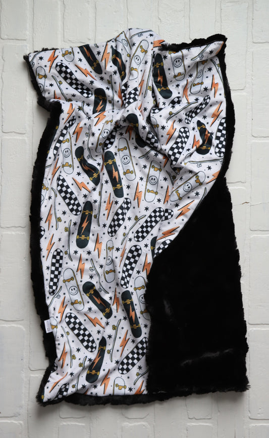 Retro Skateboard XL Lovey Blanket (larger size)