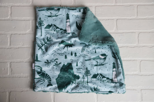 Maine Adventure Lovey Blanket