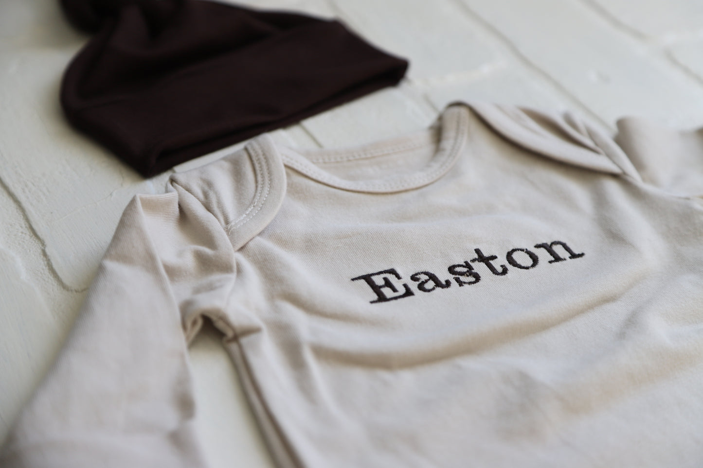 Personalized Knotted Gown - 0-3 Months OAT