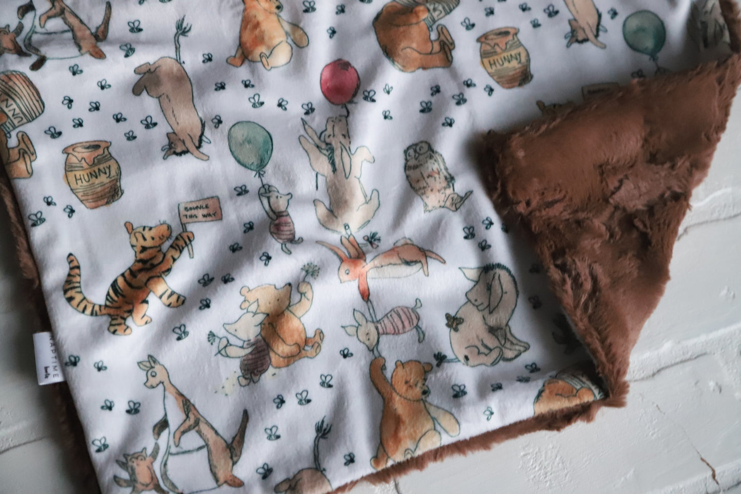 Classic Pooh & Friends Lovey Blanket