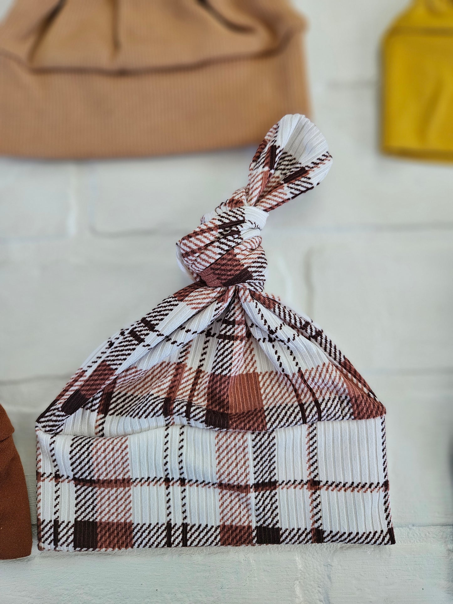 Newborn- Single Top Knot Hat